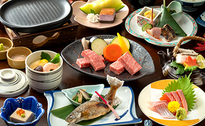 【直前割★1100円OFF】■1泊2食■信州牛×飛騨牛に舌鼓♪信州食材を使用した基本会席
